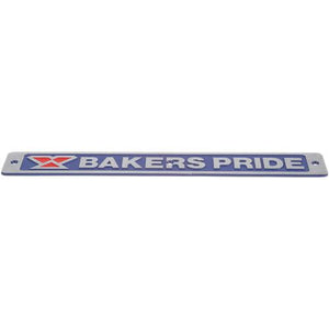 bakers pride nameplate blue