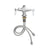 T&S BRASS -  B-0200-LN - DECK MOUNTED SINGLE HOLY PANTRY FAUCET BASE WITH FLEX INLETS, SWIVEL OUTLET, AND ETERNA CARTRIDGES.
