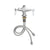 T&S BRASS -  B-0200-LN - DECK MOUNTED SINGLE HOLY PANTRY FAUCET BASE WITH FLEX INLETS, SWIVEL OUTLET, AND ETERNA CARTRIDGES.