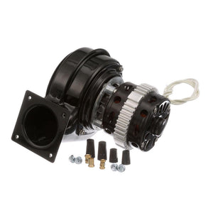  [ 120V, ] [ 1/50HP, ] [1PH ] [3000 RPM ] [.75AMP ]
[CW ROTATION ] HOUSING DIA 5-1/2" OD
3" SQ.BLOWER FLANGE WITH 2.3" MTG HOLE CENTERS, 10-24 THRD.
COMES WITH ELECTRICAL CONNECTORS,WIRE NUTS AND FLANGE
MOUNTING BOLTS.