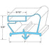 S74-1001 - DOOR GASKET 21 1/8" X 23"
