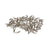 NICKEL PLATED SPADE TERMINAL, 100/PK, WIRE GAUGE 14-16, STUD # 10