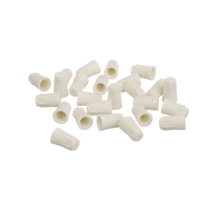 HIGH TEMPERATURE PORCELAIN WIRE NUTS FOR #12 GAUGE WIRES, 7/8" x 5/8" - SOLD INDIVIDUALLY ($0.40/EACH).