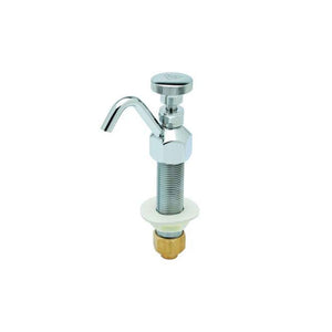SB-2282 - T&S BRASS DIPPERWELL FAUCET WITH POLISHED CHROME PLATED BRASS BODY WITH SPOUT, 1/2" NPSM MALE INLET WITH 5/16" I.D. SWEAT FITTING CONNECTION, 7.08GPM , 20-125PSI, 40F-140F.