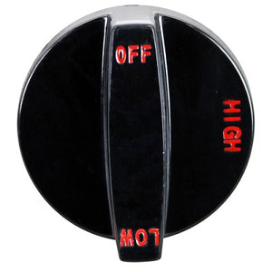 KNOB , OFF-HIGH-LOW