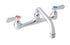 8" O.C. WORKFORCE SPLASH MOUNT FAUCET W/12" SWING SPOUT