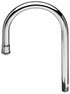 TS Brass 120X Rigid Gooseneck Spout, Chrome